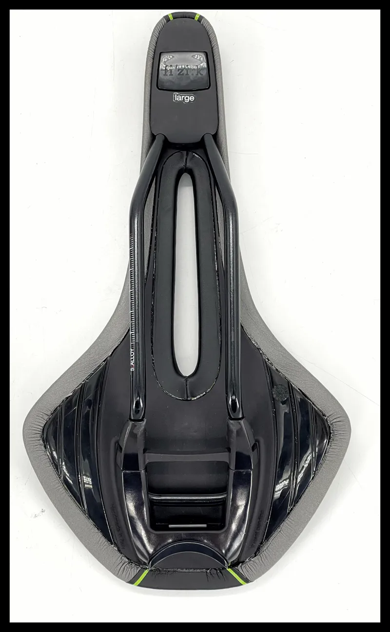 Fizik Luce S Alloy Large 155 mm Black Grey Lime Womens saddle-2